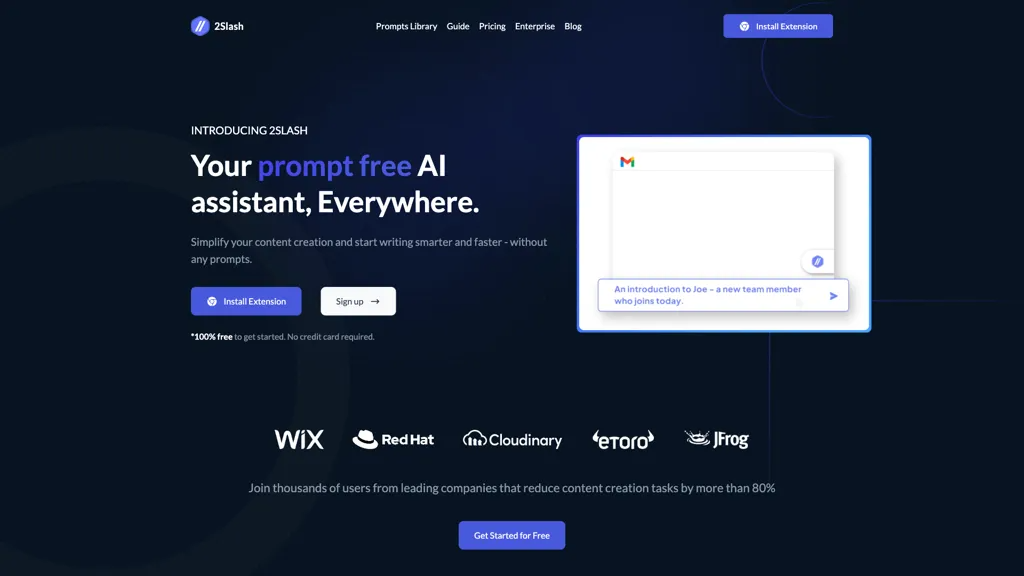 2slash.ai 官网截图