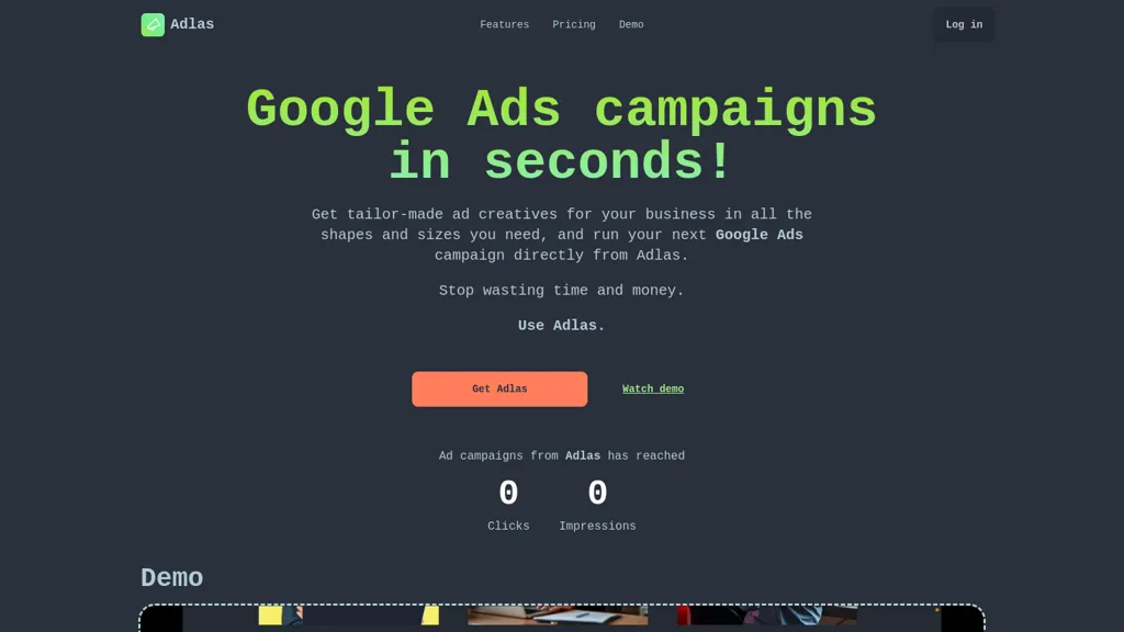 Adlas.io 官网截图