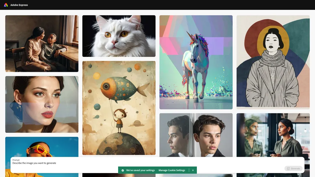 Adobe Express 工具截图