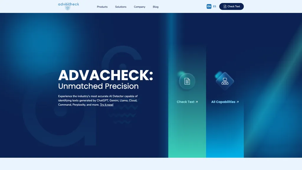 Advacheck 官网截图