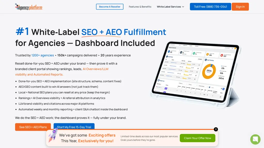 Agency Platform 官网截图