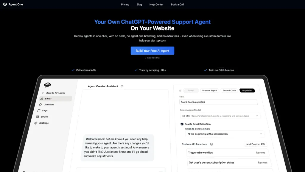 Agent One 工具截图