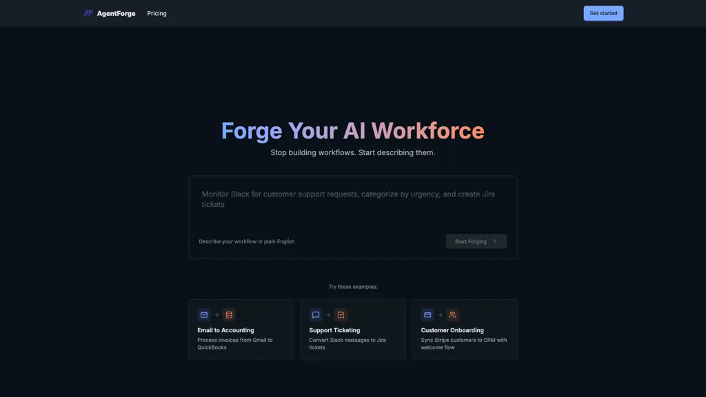 Agentforge 工具截图