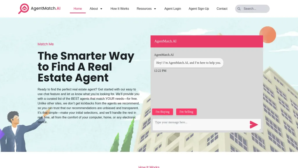 AgentMatch.ai 官网截图