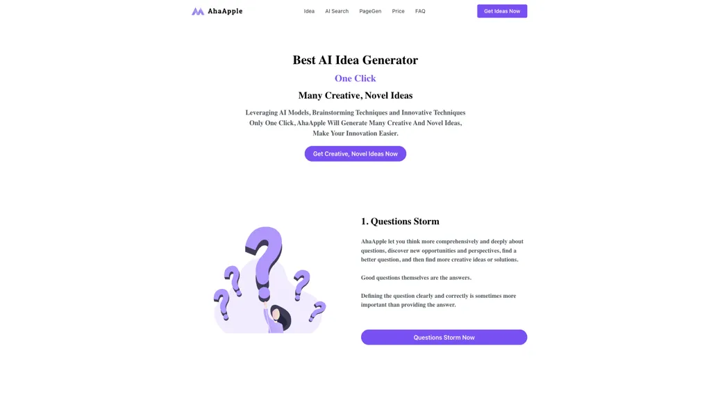 AhaApple 官网截图