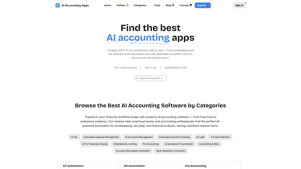 AI Accounting Apps 工具截图