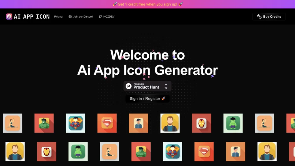 AI App Icon 官网截图