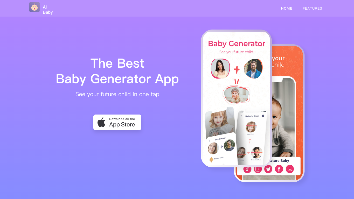 AI Baby Generator 官网截图