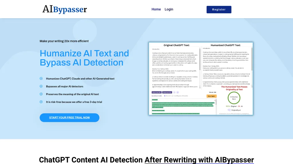 Ai bypasser 官网截图