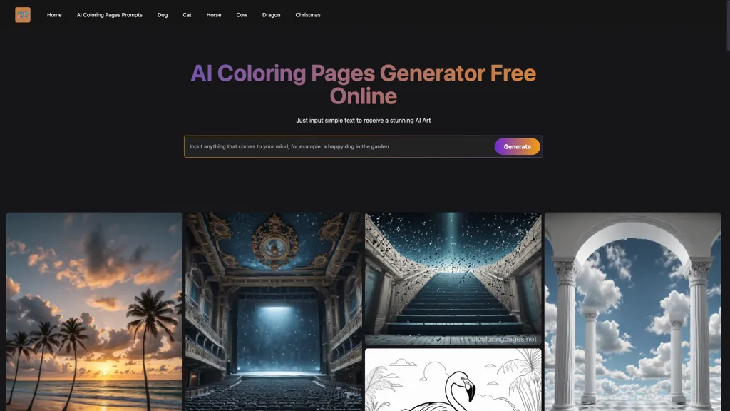 AI Coloring Pages 官网截图