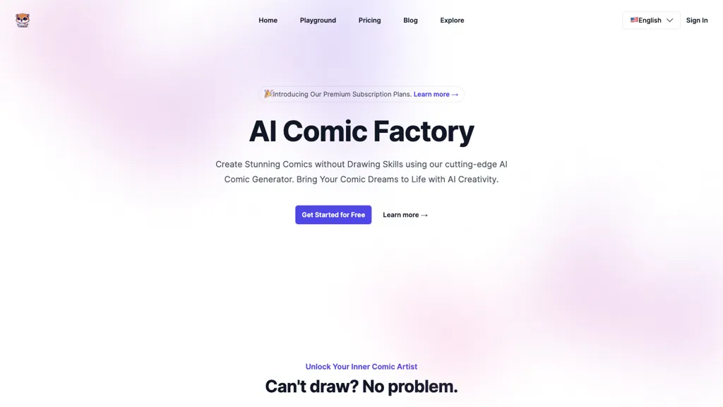 AI Comic Factory 官网截图