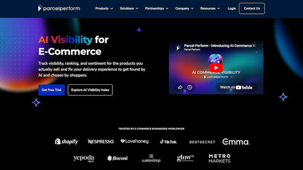 AI commerce visibility 官网截图