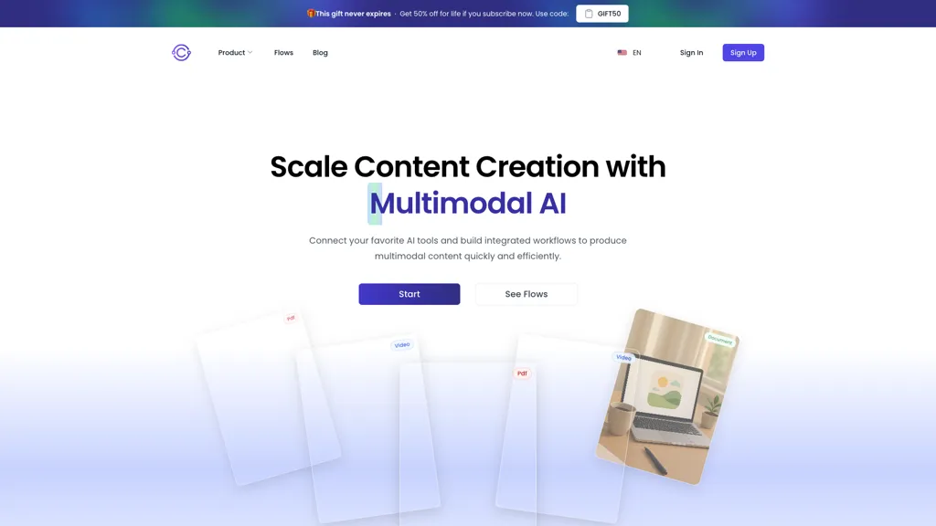 AI Content Labs 官网截图