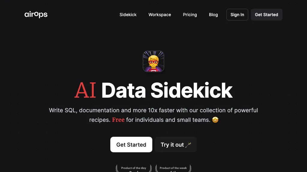 AI Data Sidekick 工具截图