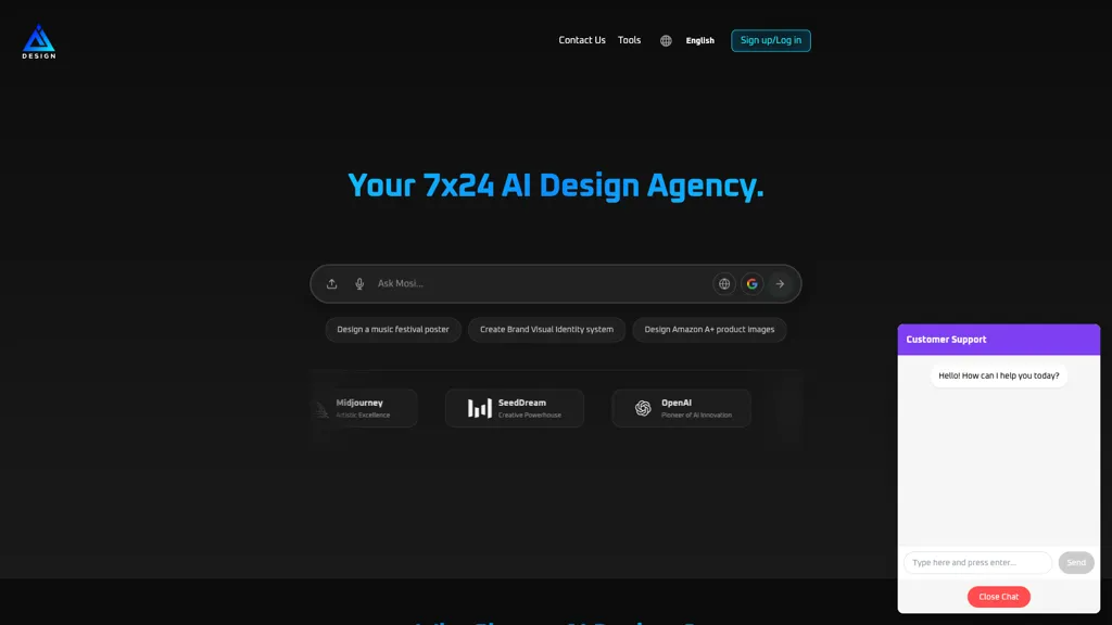 AI Designs 官网截图