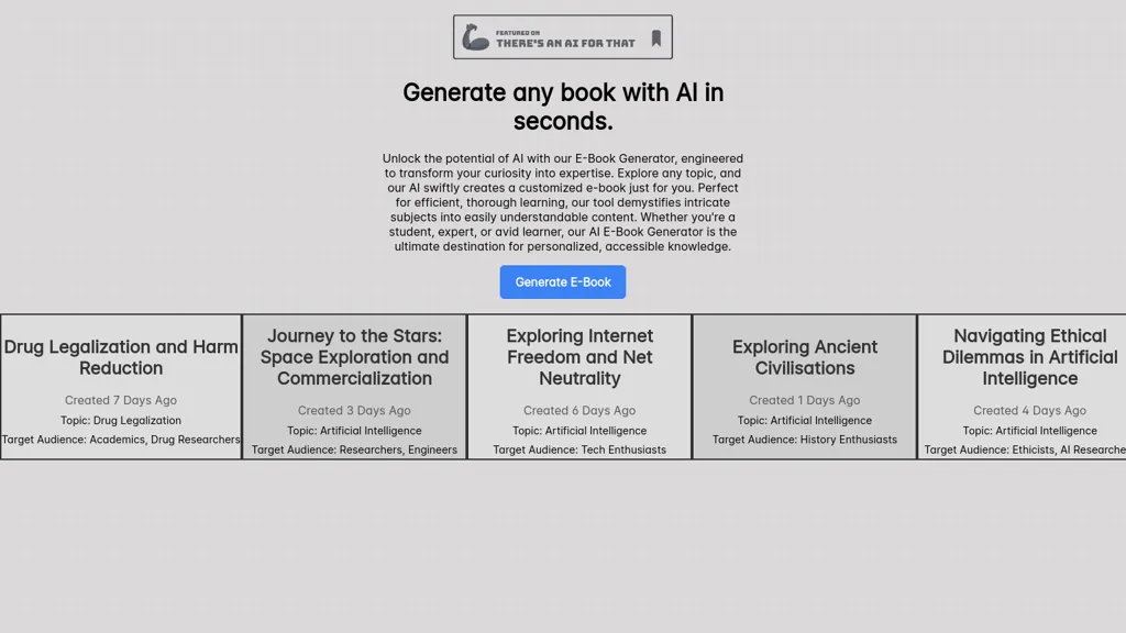 AI E-books 官网截图