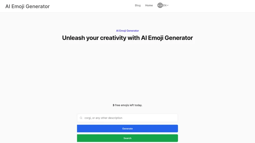 AI Emoji Generator 官网截图