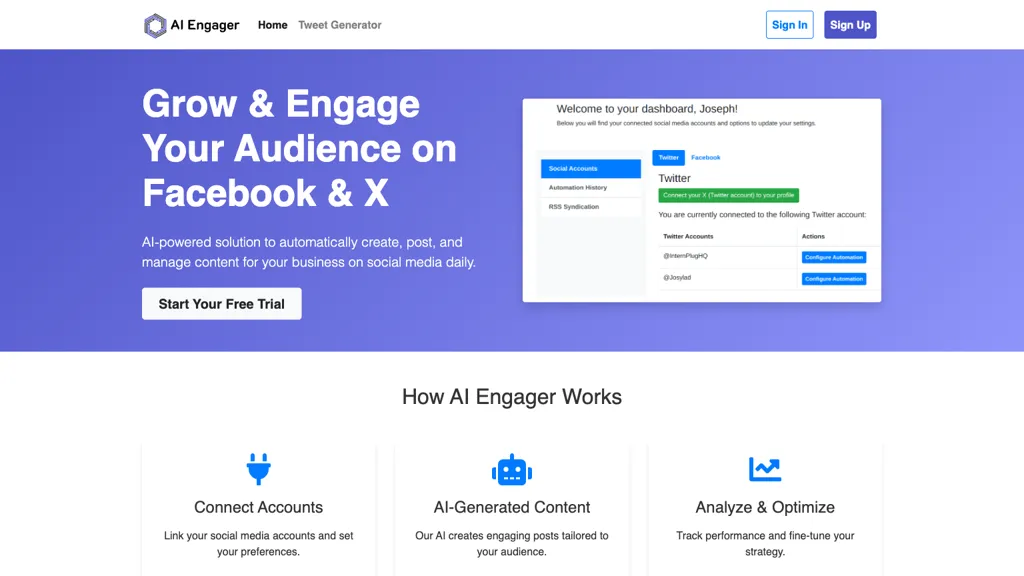 Ai engager 官网截图