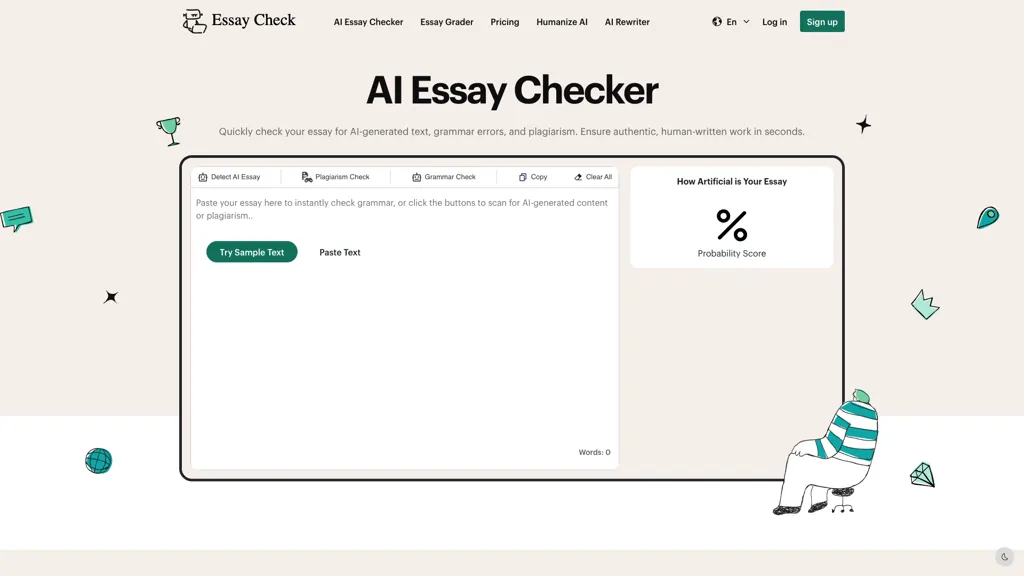 AI Essay Checker 官网截图