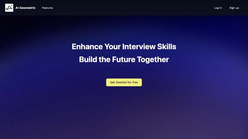 AI Geometric 官网截图