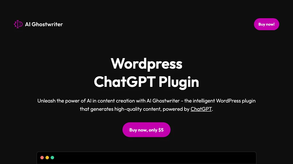 AI Ghostwriter 官网截图