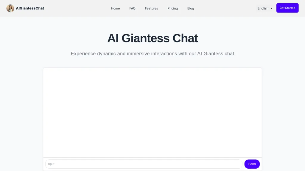 AI Giantess Chat 官网截图