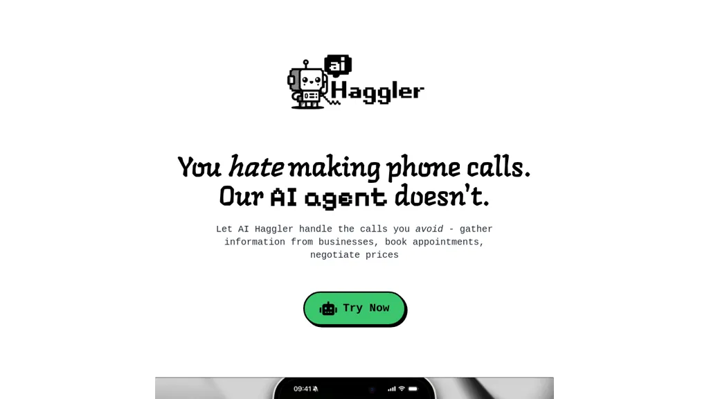 AI Haggler 官网截图