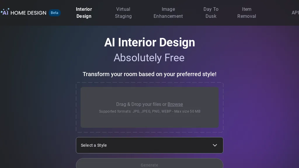 AI HomeDesign 官网截图