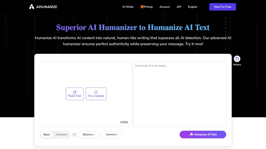 AI Humanize 官网截图