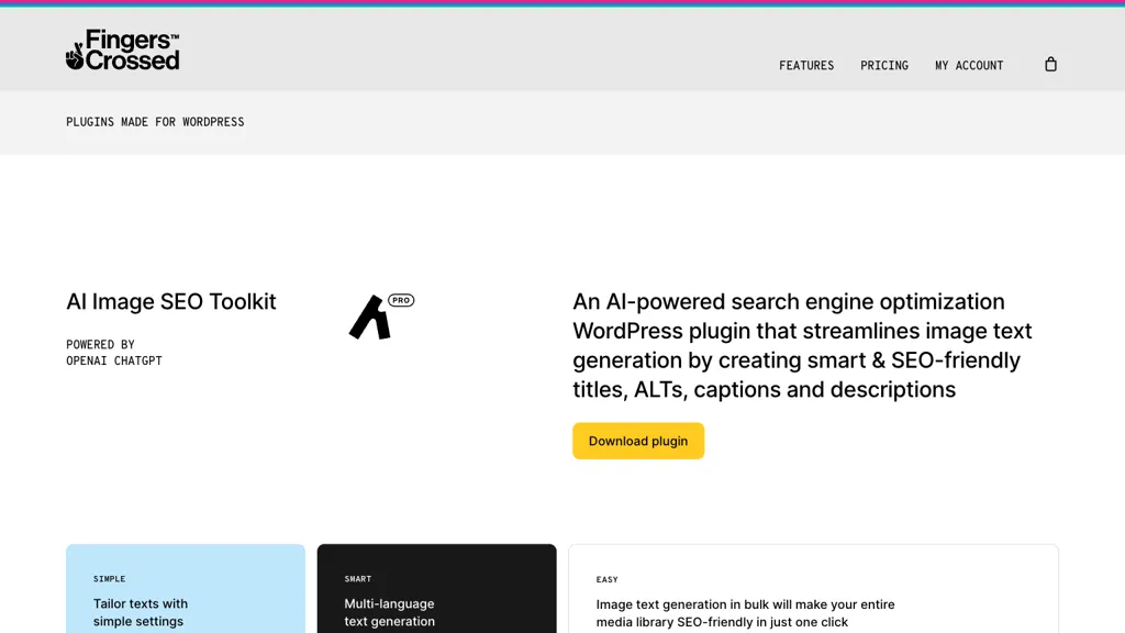 AI Image SEO Toolkit 官网截图