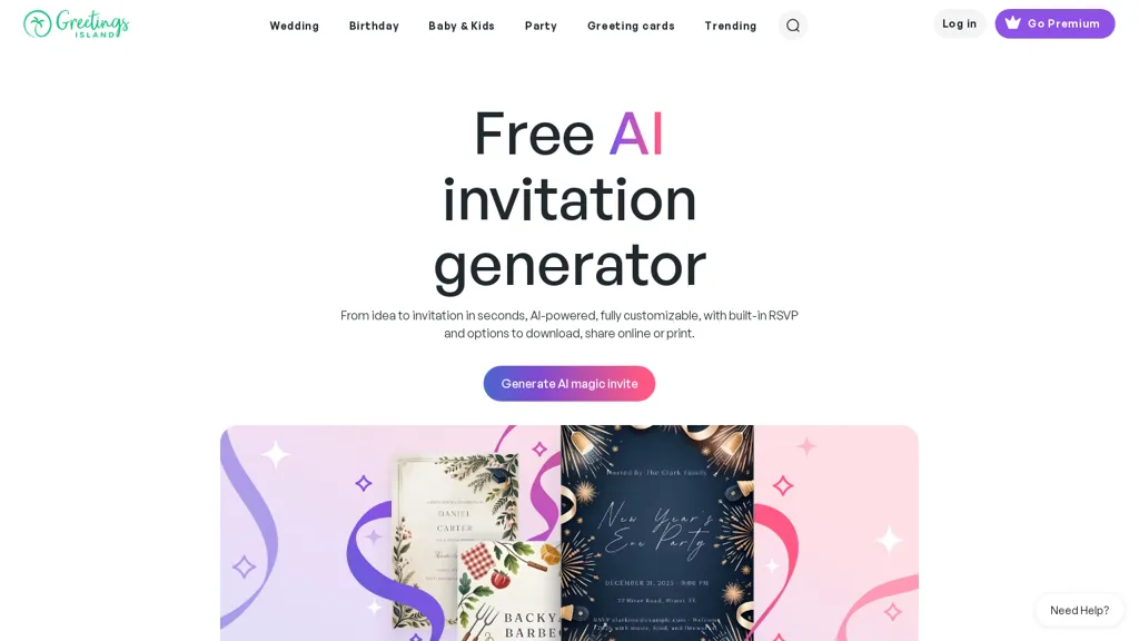 AI Invitation Generator 官网截图