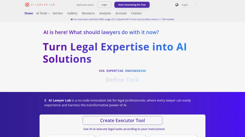 AI Lawyer Lab 工具截图