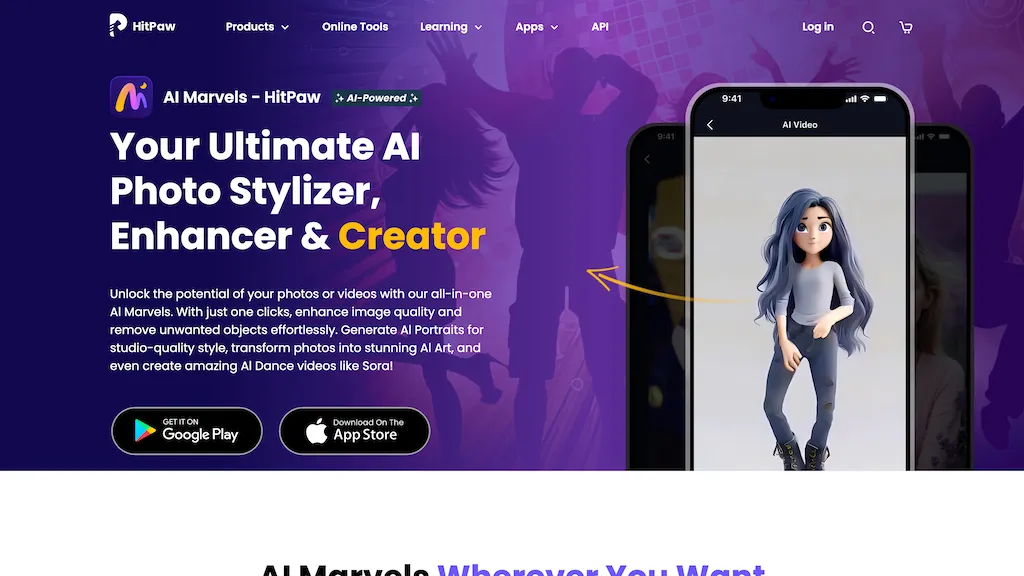 AI Marvels 官网截图