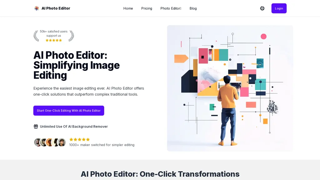 AI Photo Editor 官网截图