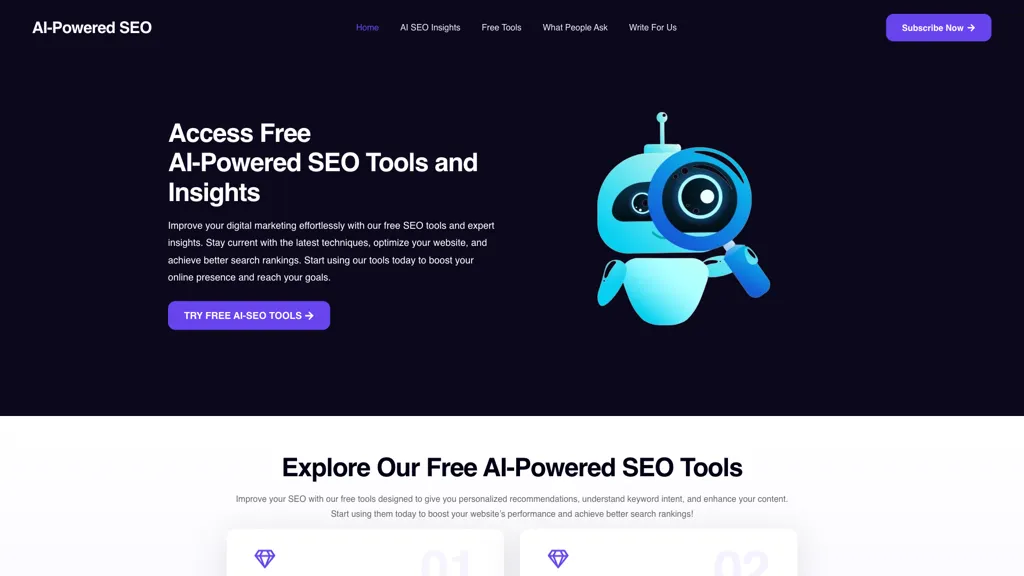 AI-Powered SEO 官网截图