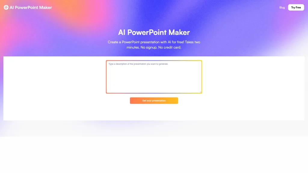 AI PowerPoint Maker 工具截图