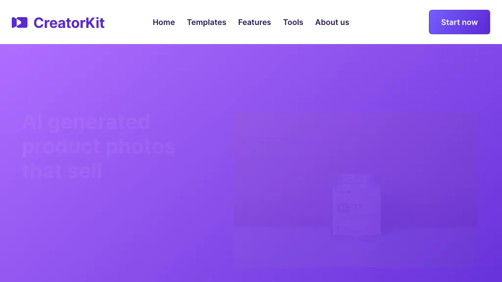 AI Product Photos by CreatorKit 官网截图