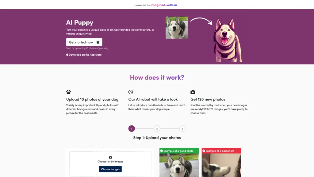 AI Puppy 官网截图
