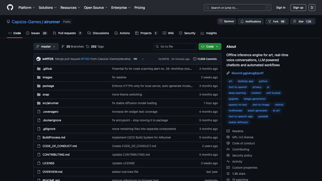 AIRunner 官网截图