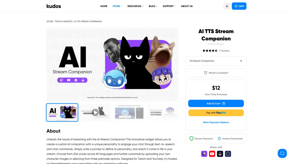 AI Stream Companion 工具截图