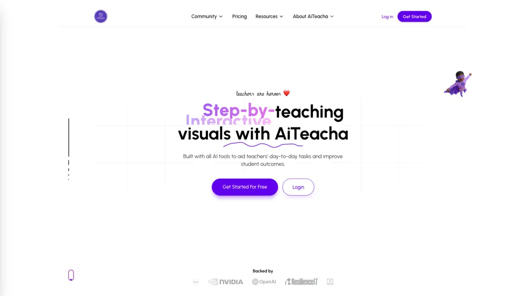 AI Teacha 官网截图