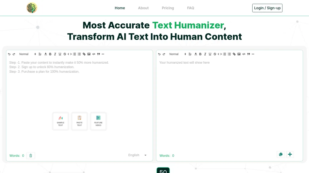 Ai2humanize 官网截图