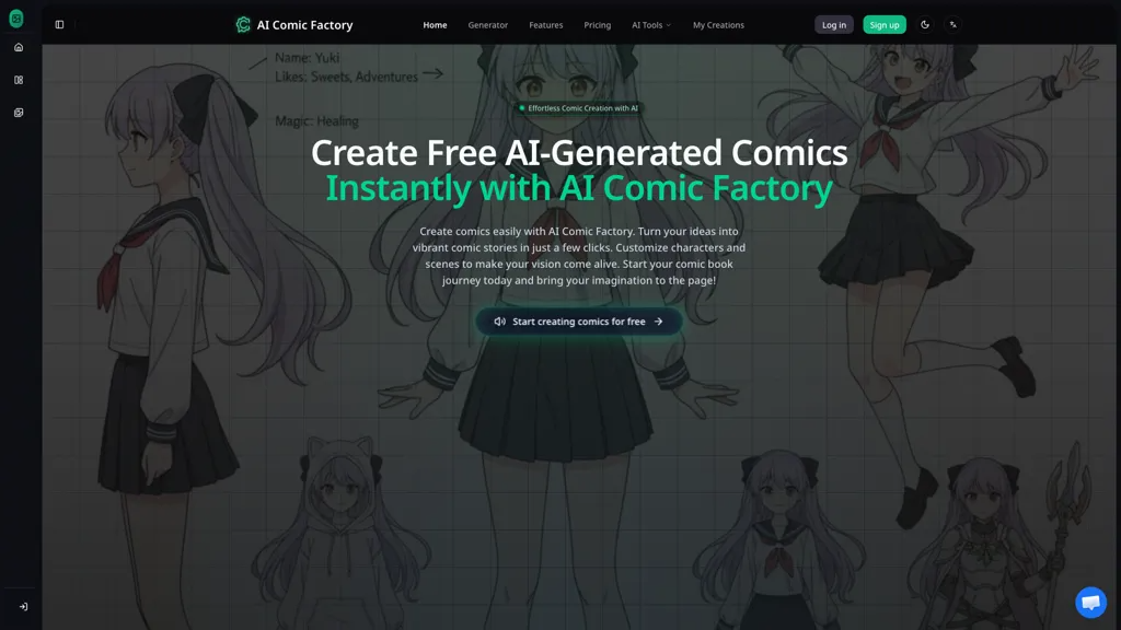 AIComicFactory.ai 官网截图