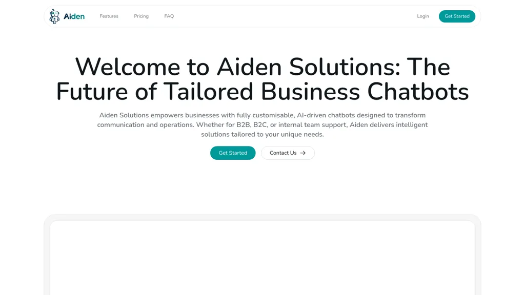 Aiden Solutions 官网截图