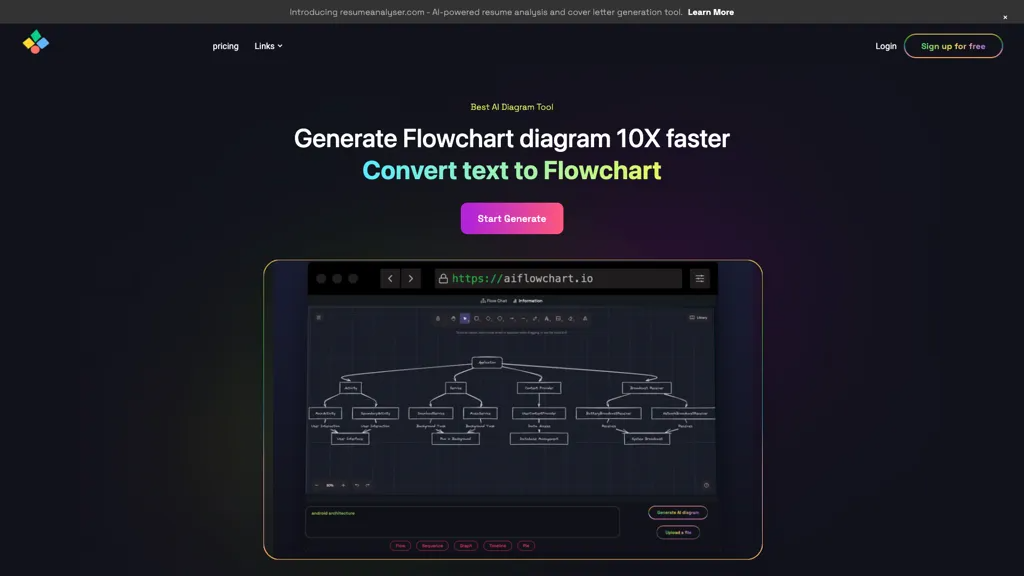 aiflowchart 官网截图