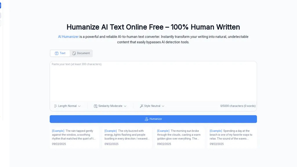 AIHumanizer.work 官网截图