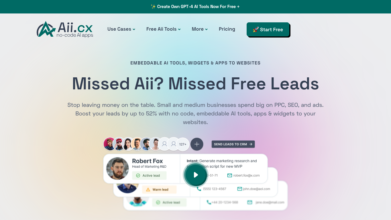 Aii.CX 官网截图