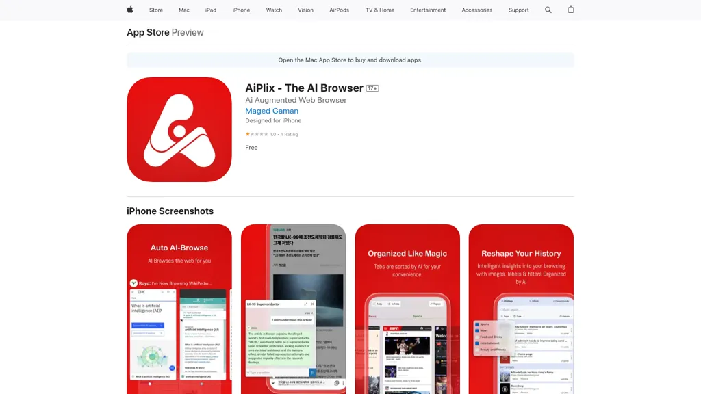 AiPlix 官网截图