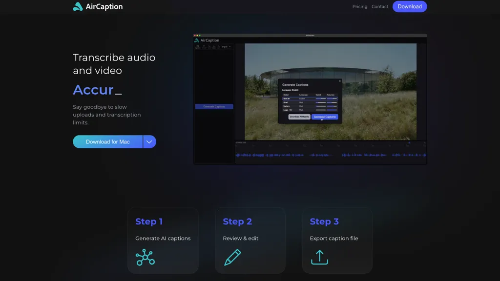 AirCaption 官网截图