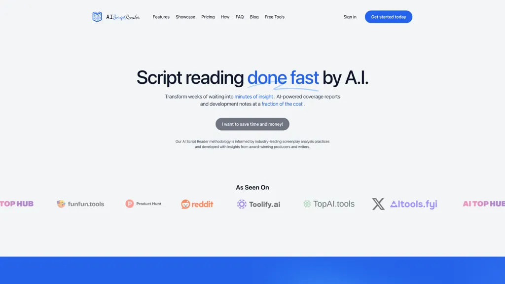 AIScriptReader 官网截图